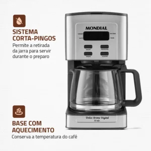 Cafeteira Elétrica Dolce Arome Digital, Mondial, 800W - C-44-32X-SDI - Imagem 5