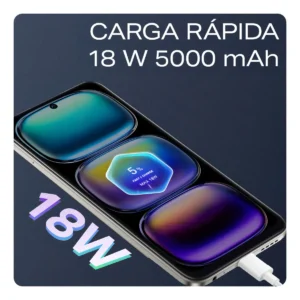 Smartphone Infinix Hot 50i 4GB RAM 256GB 4G Câmera Dupla 48MP Selfie 8MP 5000mAh 6,7” 120Hz Preto Obsidiana - Imagem 3