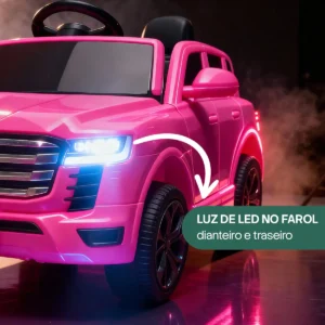 Carrinho Elétrico Infantil Com Controle Remoto Toyota Cor Rosa-chiclete Voltagem Do Carregador 127/220v - Imagem 8