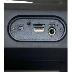 Caixinha de Som Bluetooth Grasep D-3142 10W Com Rádio FM e Entrada USB Preto - Imagem 5