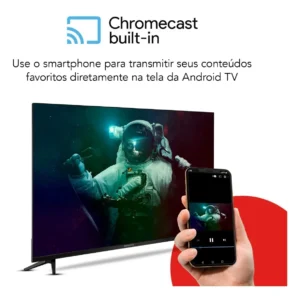 Smart TV AIWA 43” Android Full HD Borda Ultrafina HDR10 Dolby Áudio AWS-TV-43-BL-02-A - Imagem 8