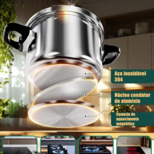 6l Panela De Pressão Antiaderente De Excelente Custo-benefí - Imagem 6