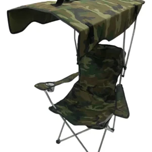 Cadeira Dobravel Camuflada Pescador Com Teto Porta Copos - Imagem 1