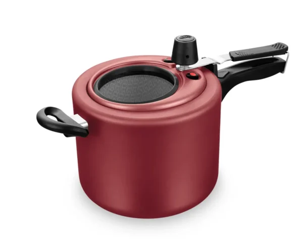 Panela de pressão vermelha antiaderente MTA 6000 4.5L - 1 unidade