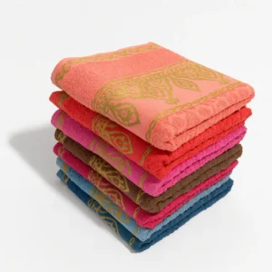 Kit 5 Toalhas De Rosto Luxo Jacquard Grossa 100% Algodão - Imagem 8