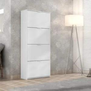 Sapateira Safira 4 Portas Quarta Divisão Móveis Cor Branco - Imagem 5