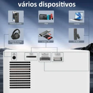 Projetor Profissional Android 4k Portátil 5g Wifi Full Hd - Imagem 7