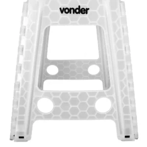 Banqueta Plástico Dobrável 450mm Branca Vonder Cor Branco - Imagem 1
