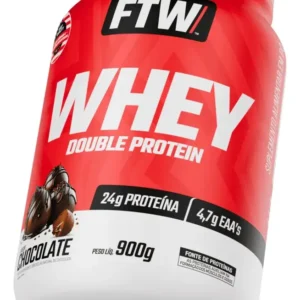 Whey Protein Double Protein Ftw 900g - Suplemento Em Pote Sabor Cookies - Imagem 2