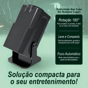Projetor HY320 Davely Smart TV Android WiFi 6 390 ANSI Lumens Full HD Suporte 4K HDMI Bluetooth 85-200 Polegadas Alto Falante Com Controle Remoto Bivolt Portátil - Imagem 6