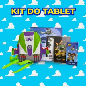 Tablet Infantil Positivo Vision TAB 7 Toy Story Disney 3GB RAM 64GB (expansível até 512GB) Octa-Core Tela 7” Wi-fi Android 14 Go, acompanha Mochila do Buzz Lightyear e Capa de Proteção de Silicone - Imagem 3