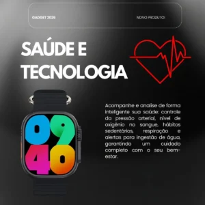 Relogio Smartwatch 10 Ultra Plus Tela Amoled Monitor 2026 O - Imagem 4