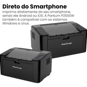 Impressora a laser Pantum P2500w 23 Ppm Conexão Usb e Wifi 127V - Imagem 5