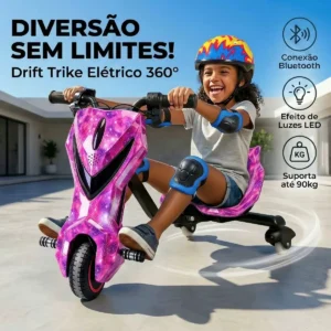Patinete Elétrico Drift Triciclo Infantil Bluetooth 250w 36v - Imagem 3