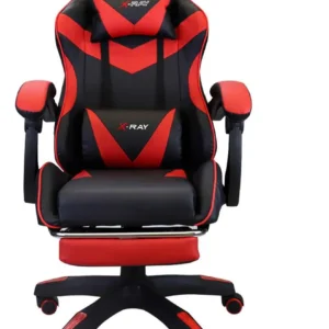 Cadeira Gamer Ergonômica Profissional Reclinável X-ray Cor Vermelho Material Do Estofamento Couro Sintético - Imagem 4