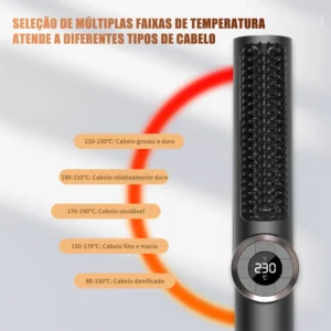 Escova Secadora Profissional Alisadora Alisar E Enrolar 55w - Imagem 3
