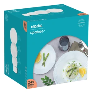 Aparelho De Jantar Pétala 24 Peças Duralex Opaline Cor Branco Liso - Imagem 8