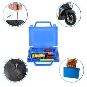 Kit Remendo Metal Reparo Macarrão Pneu Carro Moto C/ Maleta - Imagem 1