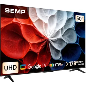 Smart Tv Semp 50 Led Hva 4k Android Wifi Bluetooth 3 Hdmi Google Tv 60hz Hdr10+ 50s62 - Imagem 2