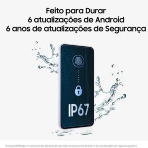 Smartphone Samsung Galaxy A36 5G 128GB 6GB RAM Câmera Tripla de até 50MP Selfie de 12MP IP67 Super AMOLED 6.7'' NFC Recursos AI Android e Segurança Snapdragon - Branco - Imagem 3
