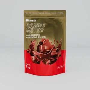 Basic Whey 1kg Growth Supplements - Chocolate - Imagem 2
