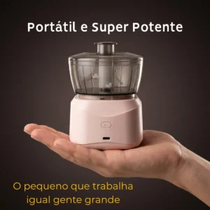 Mini Processador Alimento Elétrico Sem Fio Portátil Bivolt - Imagem 8