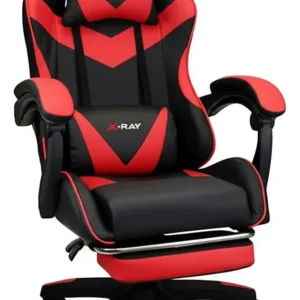 Cadeira Gamer Ergonômica Profissional Reclinável X-ray Cor Vermelho Material Do Estofamento Couro Sintético - Imagem 1