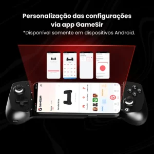 Controle Gamepad GameSir X5 Lite USB-C Android iPhone 15/16 Mobile Hall Effect Turbo Leve Preto - Imagem 6