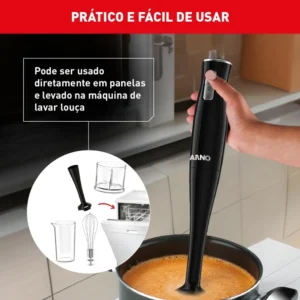 Mixer Arno Turbomix Pro 3 Em 1 Cor Preto - Imagem 5