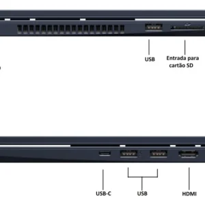 Notebook Vaio Fe16 Amd Ryzen 7 5825u Linux 8gb RAM 512gb Ssd Wi-Fi 6 Tela 16" Ips Wuxga Antirreflexo - Cinza Grafite Vjfe69f11xb0321h - Permite upgrade de memória RAM e SSD - Imagem 5