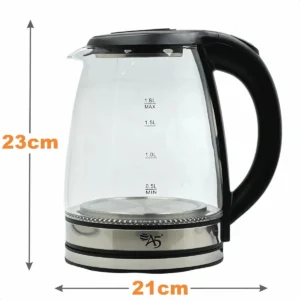 Jarra De Vidro Elétrica Chaleira 1500w Inox - Imagem 6