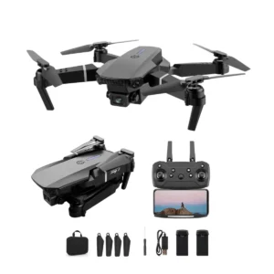 Drone Mini Pro 2 Câmeras Com Aplicativo Para Acompanhamento Em Tempo Real 2 Baterias Completo Com Assistente De Pouso E Sensores + Maleta De Transporte Drone Preto - Imagem 1