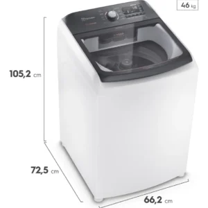 Máquina de Lavar Electrolux LEC15 Branca 15kg Premium Care com Cesto Inox Jet&Clean e Time Control - Imagem 2