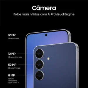 Celular Samsung Galaxy S25 Fe 5g, 128gb, 8gb Ram, Câmera Tripla De 50+12+8, Tela Grande De 6.7 Azul - Imagem 4