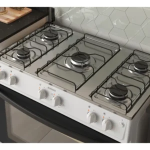Fogão 5 Bocas a Gás Itatiaia Star com Acendimento Automático e Forno 88L Branco Bivolt - Imagem 4