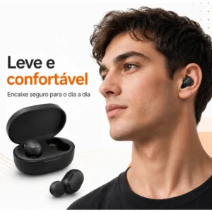 Fone De Ouvido Blueetoth Xiaomi Redmi Airdots 2 Preto - Imagem 6