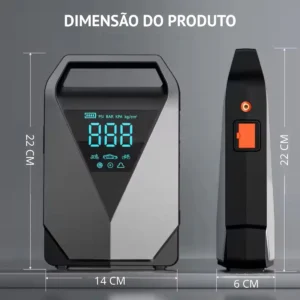 Auxiliar de Partida com Compressor de Ar Portátil Boyu Cell para Carro - Imagem 5