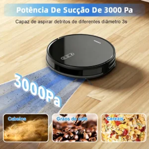 Robô Aspirador De Pó Inteligente Passa Pano Lydsto G1 Limpeza 3 em 1 Compatível XIAOMi Home APP - Imagem 6