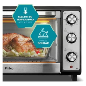 Forno Elétrico Philco 65L Dupla Resistência PFE65 - Imagem 4