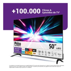 Smart Tv Philco 50 P50vik 4k Uhd Led Roku Dolby Audio Wi-fi Hdr10 110/220v - Imagem 5