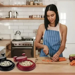 Desfiador Triturador Manual De Alimentos Carne Frango Agora! Cor Preto - Imagem 6
