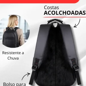 Mochila Masculina Grande Notebook Impermeável Reforçada - Imagem 5