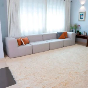 Sofá Modular Na Caixa Bouclé Linho 4 Lugares 2 Braços - Imagem 1