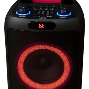 Caixa De Som Bluetooth Amplificada Grande Potencia Hz-2000 + 2 Microfones Sem Fio Limpo - Imagem 3