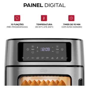 Fritadeira Elétrica Air Fryer Antiaderente WAP Oven 12 Litros com Painel Digital - Imagem 4