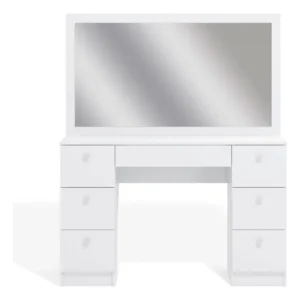 Penteadeira Ditália 7 Gavetas Pe-80 Branco Uv Acetinado - Imagem 8