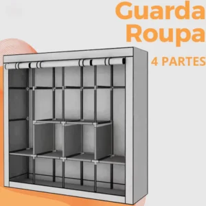Guarda-roupa 4 Desmontável Armário Organizador Roupa - Imagem 3