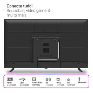 Smart Tv Hq 40 Full Hd Android 12 Slim Hqs40nkhm - Imagem 4