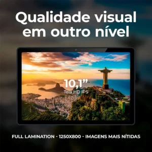 Positivo Vision TAB10 T3010 4GB RAM 128GB SSD com Capa Teclado Octa-Core 5 13MP Bateria 6000mAh Tela 10.1“ HD Wifi AC e 4G Full Lamination - Preto - Imagem 8