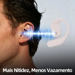 Fone de Ouvido Sem Fio Bluetooth 6.1 Esportivo OWS Com Ganchos Estéreo Hi-Fi com Microfone para Chamadas Claras, Controle de Volume Basike Fone Ouvido para Academia Corrida e Gamer, 100h Standby Rosa - Imagem 3